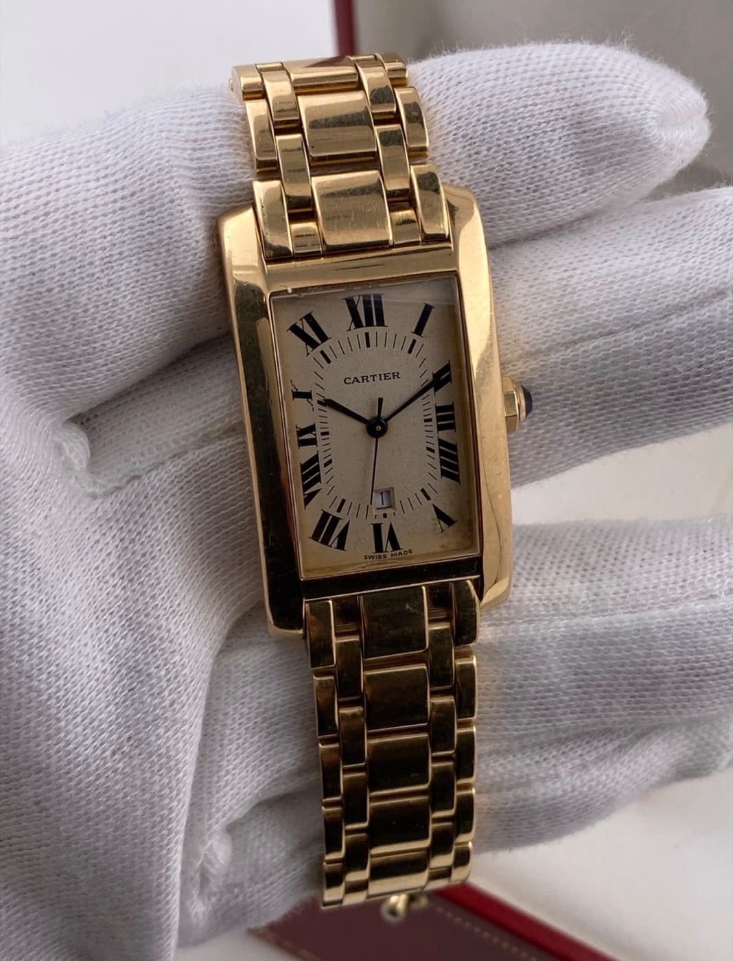 Cartier Tank Américaine (Goldband) – Ansicht 6